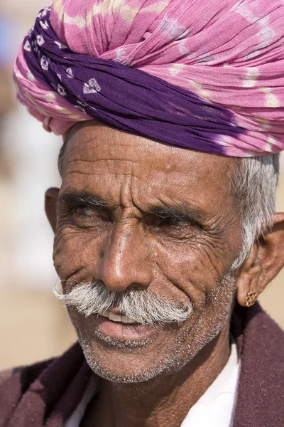 Pushkar kamel mela, rajasthan, indien. — Stockfoto