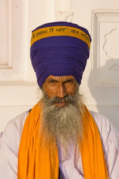 Człowiek Sikhów w amritsar, Indie. — Zdjęcie stockowe