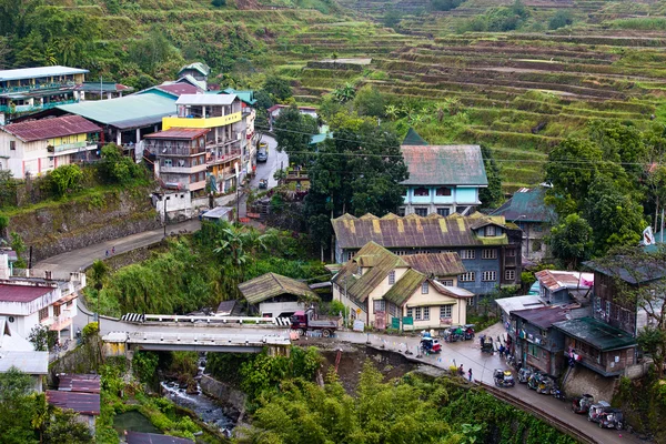 Dorp banaue, Noord-luzon, Filippijnen provincie Ifugao op het eiland — Stockfoto