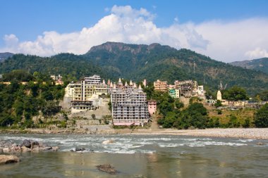 Kutsal Ganj Nehri rishikesh, Hindistan.