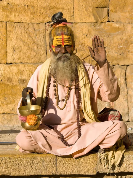 Indyjskich sadhu (Święty człowiek) — Zdjęcie stockowe