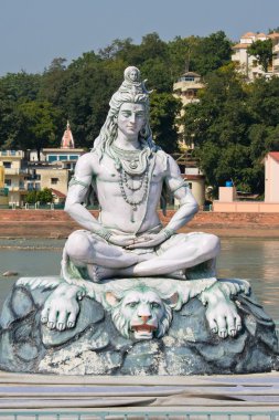 Shiva heykelinin rishikesh, Hindistan
