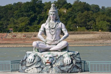 Shiva heykelinin rishikesh, Hindistan