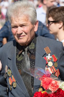 savaş gazisi geçit Kiev, Ukrayna