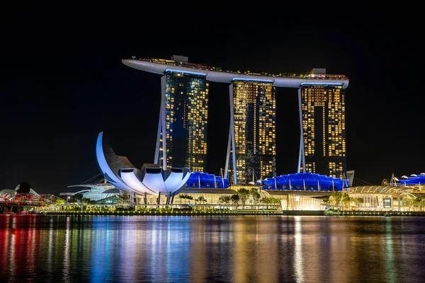 Singapore City Singapore February 2020 Marina Bay Sands Hotel Integrated — Stock Photo, Image