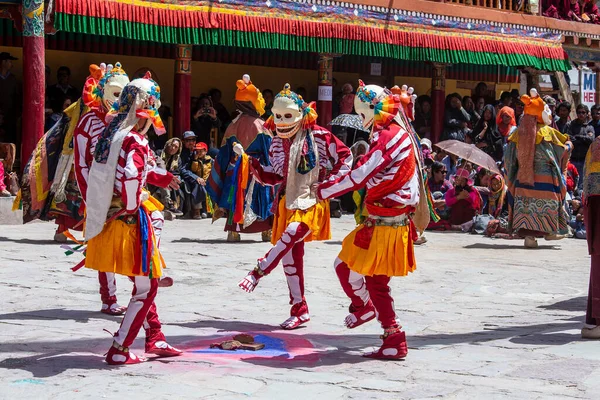 Ladakh India June 2015 Cham Dance Hemis Festival Masked Dance — Stock Photo, Image