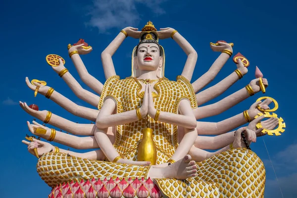 Big Buddhist Statue Koh Samui Island Thailand Close — Stock Photo, Image