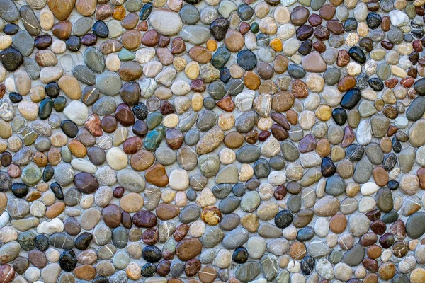 Pebble Stenvägg Textur Bakgrund Eller Textur Närbild Byggnadsfasad Dekoration — Stockfoto