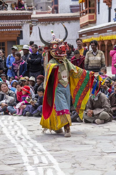 Ladakh Hindistan Haziran 2015 Cham Hemis Festivali Kuzey Hindistan Ladakh — Stok fotoğraf