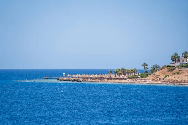 Beautiful View Red Sea Coast Morning Resort Town Sharm Sheikh — Stock Photo, Image