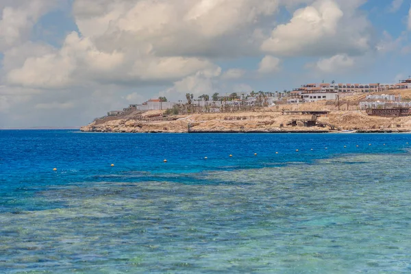 Beautiful View Red Sea Coast Morning Resort Town Sharm Sheikh — Stock Photo, Image