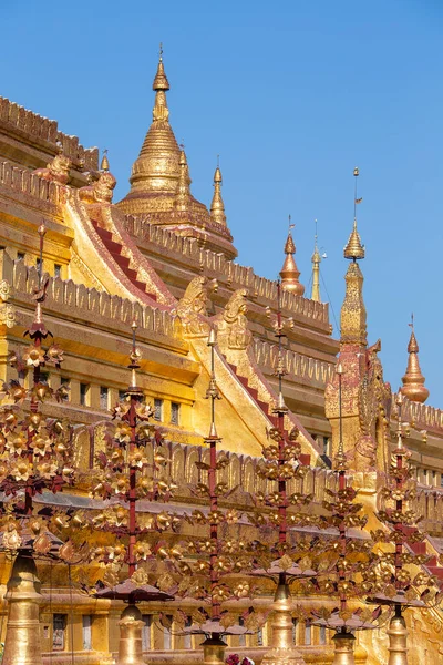 Shwedagon Golden Pagoda Più Sacra Pagoda Buddista Luogo Religioso Yangon — Foto Stock