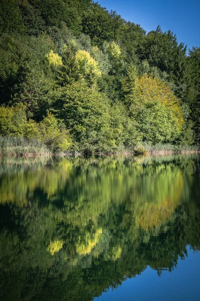 Wspaniały Widok Park Narodowy Jezior Plitwickich Chorwacja Europa Środkowa Koncepcja — Zdjęcie stockowe