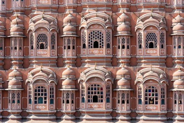 Hawa Mahal Duvar Manzarası Eski Şehir Jaipur Pembe Rüzgar Sarayı — Stok fotoğraf