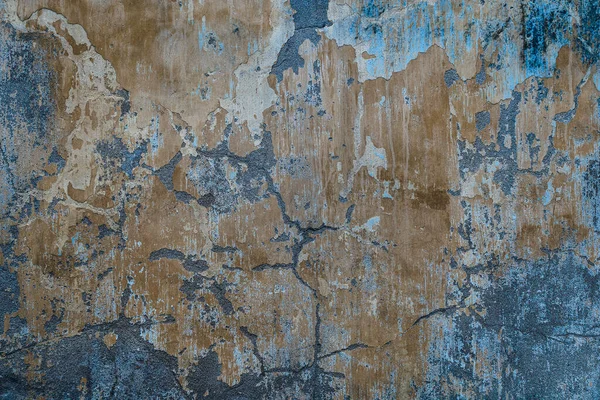 Texture Color Old Concrete Wall Eroded Background Old Brown Painted — Stock Photo, Image