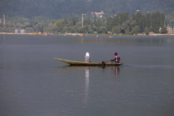 Srinagar India Luglio 2015 Stile Vita Nel Lago Dal Gente — Foto Stock