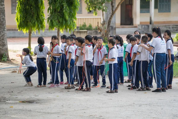 Wyspa Phu Quoc Wietnam Maja 2020 Wietnamskie Dzieci Podczas Przerwy — Zdjęcie stockowe