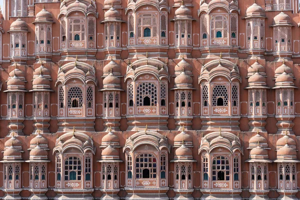 Hawa Mahal Duvar Manzarası Eski Şehir Jaipur Pembe Rüzgar Sarayı — Stok fotoğraf