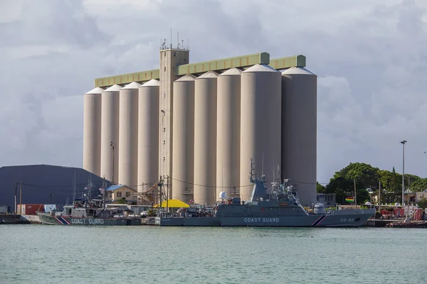 Port Louis Isola Mauritius Marzo 2017 Navi Della Guardia Costiera — Foto Stock