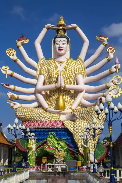 Grande Estátua Budista Ilha Koh Samui Tailândia Perto — Fotografia de Stock