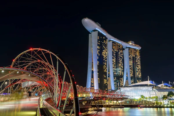 Singapore City Singapore February 2020 Marina Bay Sands Hotel Integrated — Stock Photo, Image