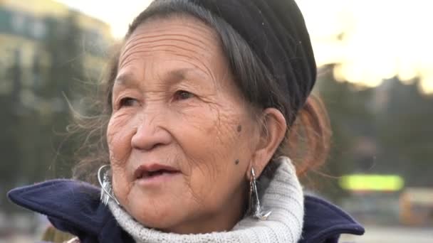 Sapa Vietnam Marzo 2020 Mujer Hmong Étnica Vestida Con Atuendo — Vídeo de stock