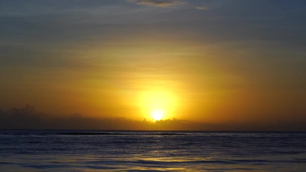 Prachtige Zonsopgang Boven Indische Oceaan Het Eiland Zanzibar Tanzania Oost — Stockvideo