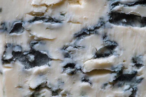 Fondo Consistenza Del Formaggio Blu Nel Taglio Vista Dall Alto — Foto Stock