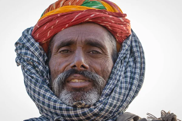 Pushkar India Nov 2018 Indiase Man Woestijn Thar Tijdens Pushkar — Stockfoto