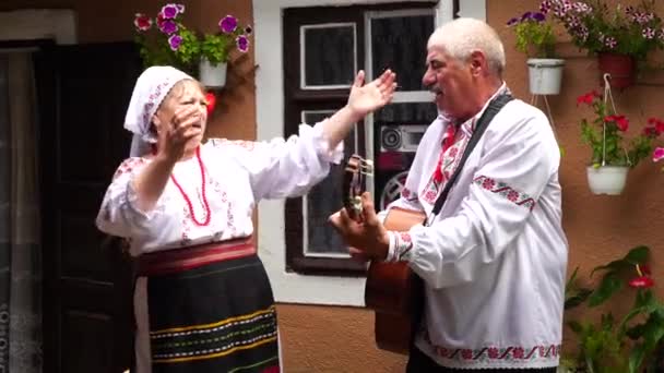 Dubossary Transnistrie Moldavie Juin 2021 Des Moldaves Costumes Nationaux Chantent — Video