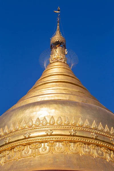 Shwedagon Golden Pagoda Pagode Budista Mais Sagrado Local Religioso Rangum — Fotografia de Stock