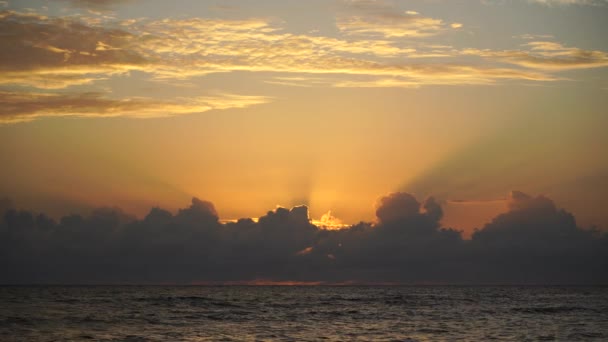 Magnificent Sunrise Indian Ocean Island Zanzibar Tanzania East Africa Travel — Stock Video