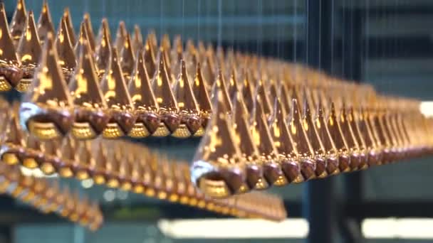 Singapore City Singapore February 2020 Kinetic Rain Sculpture Changi Airport — Stok video