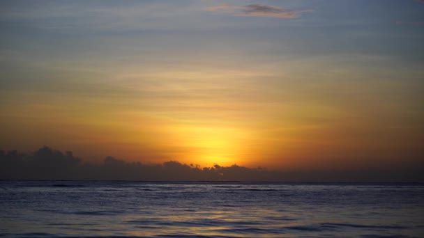 Belo Nascer Sol Sobre Oceano Índico Ilha Zanzibar Tanzânia África — Vídeo de Stock