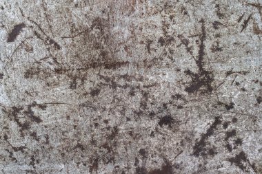 Grunge gri metal arkaplan ya da çizik ve çatlaklarla doku, yakın plan, üst görünüm