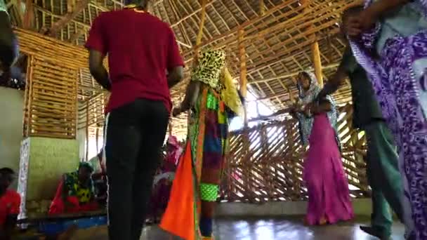 Zanzibar Tanzania November 2019 Traditional African Dances Performed Local Men — Stockvideo