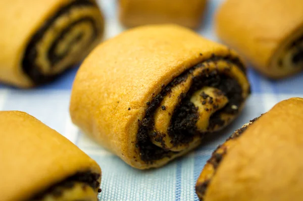 Rolls with poppy seeds — Stock Photo, Image
