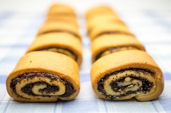 Rolls with poppy seeds — Stock Photo, Image