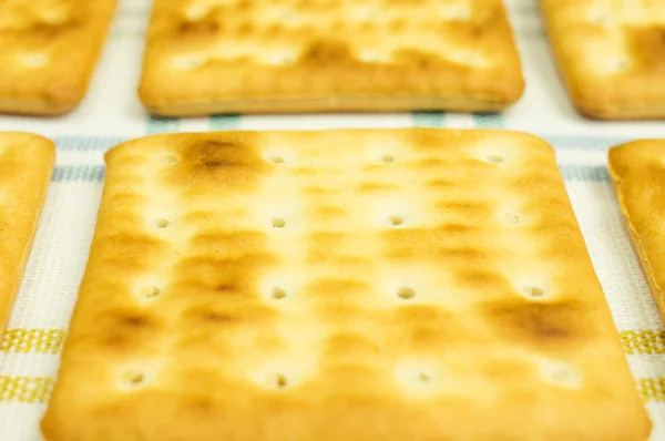 Crackers in a row. — Stock Photo, Image