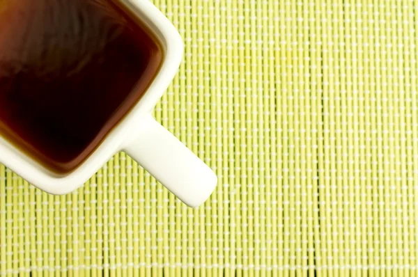 白い正方形の一杯のお茶 — ストック写真