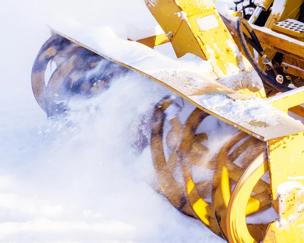 Schneefräse — Stockfoto