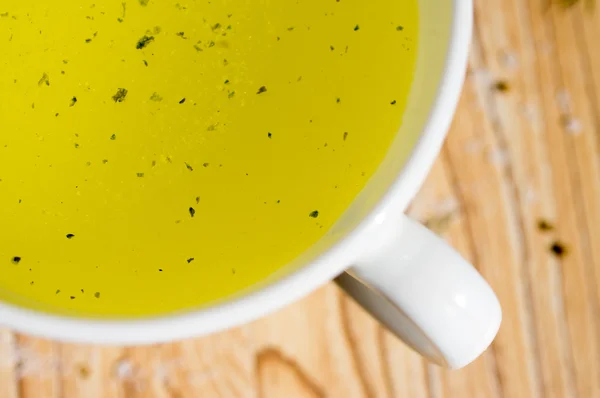 Caldo, caldo, sopa limpa — Fotografia de Stock