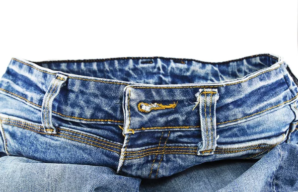 Jeans denim bleu isolé — Photo