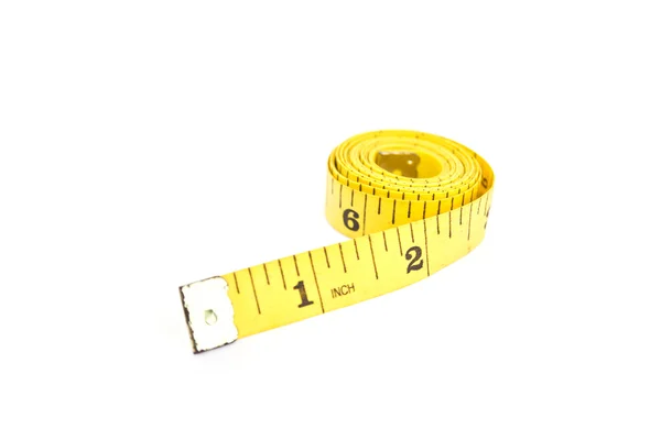 Sarı ölçü bandı — Stok fotoğraf