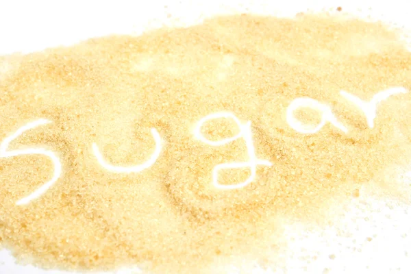 Zucchero di canna isolato — Foto Stock
