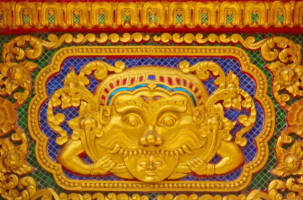 Gold stucco design of native thai style — Stock Photo, Image