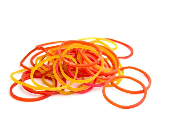 A Colorful rubber bands isolated — Stock Photo, Image