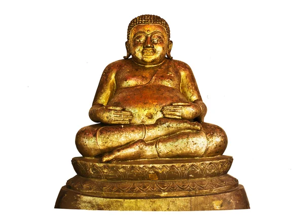 Buddha status isolerade — Stockfoto