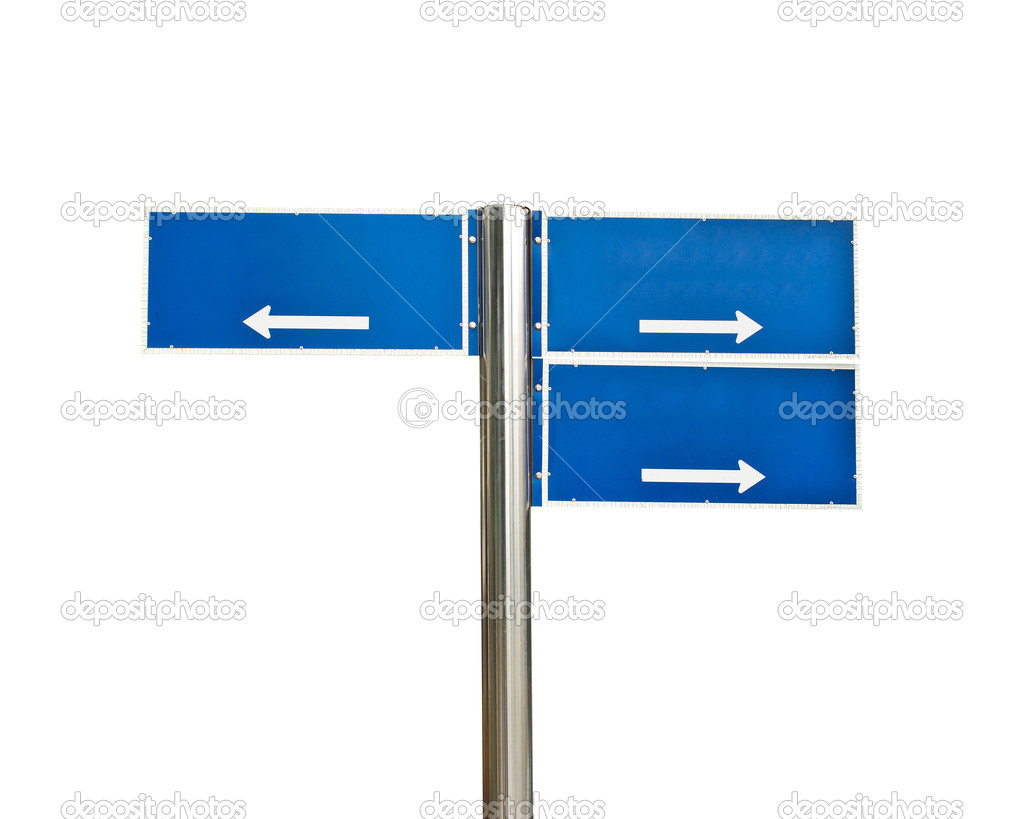 Crossroads Road Sign isolated