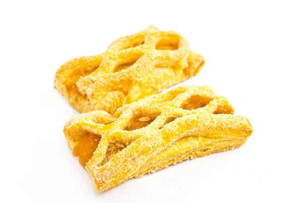 Izole ananaslı pasta — Stok fotoğraf